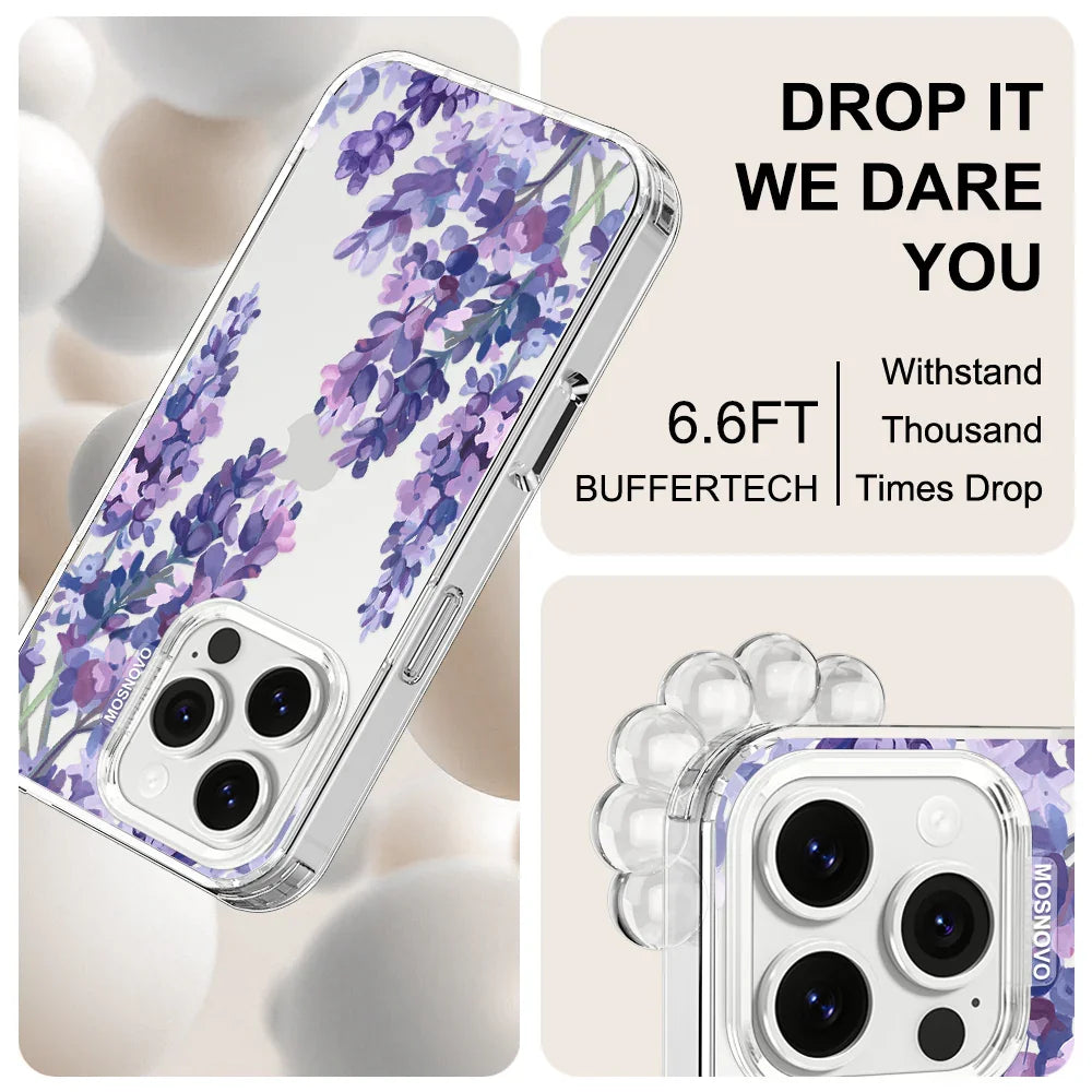 Lavender Phone Case - iPhone 16 Pro Case Clear