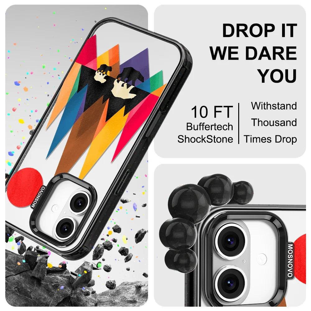 Mama Bear Phone Case - iPhone 16 Plus Case Clear Black ShockStone