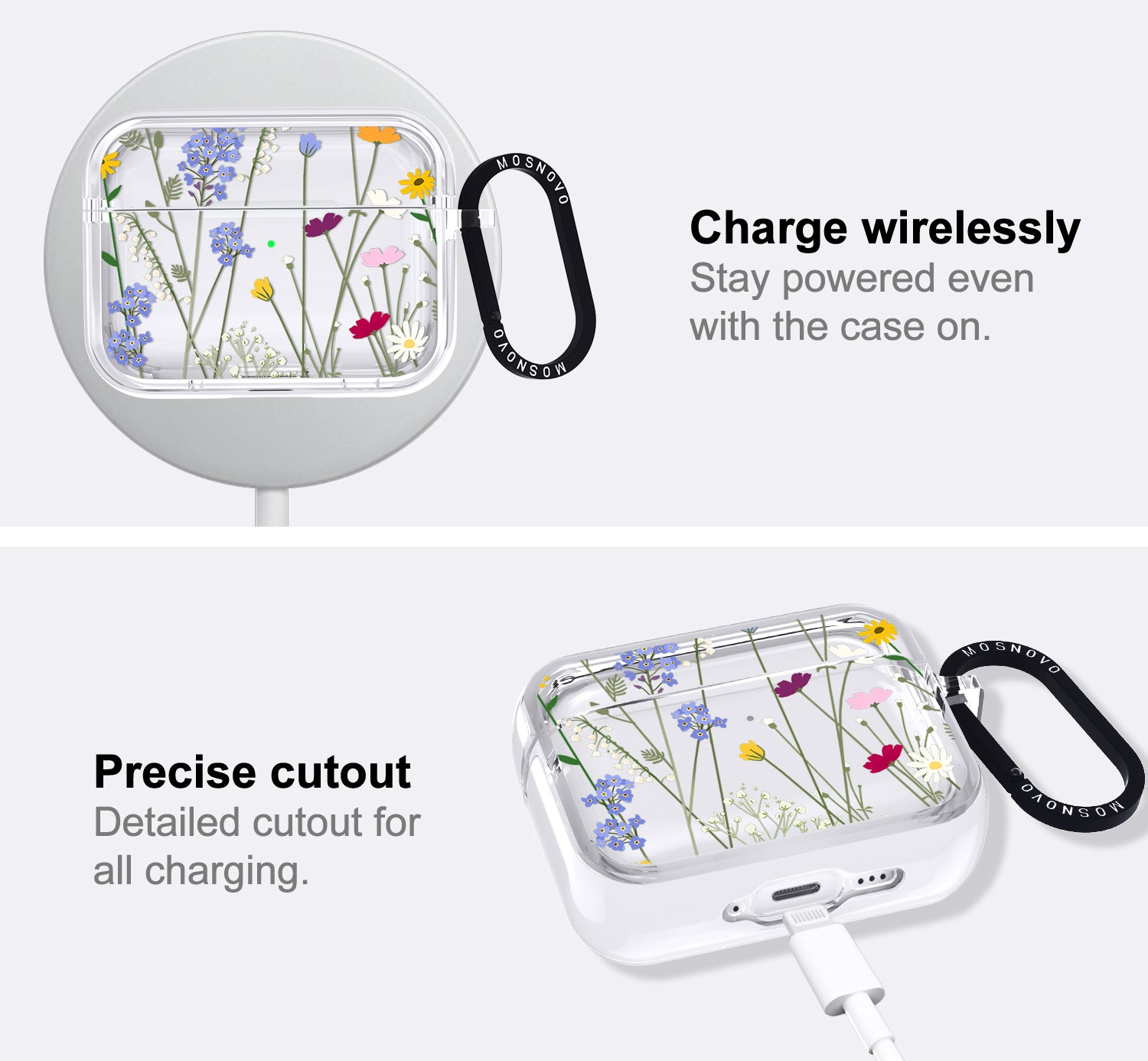 Floral Garden Lavender Daisy Flower Airpods Pro 3 Case
