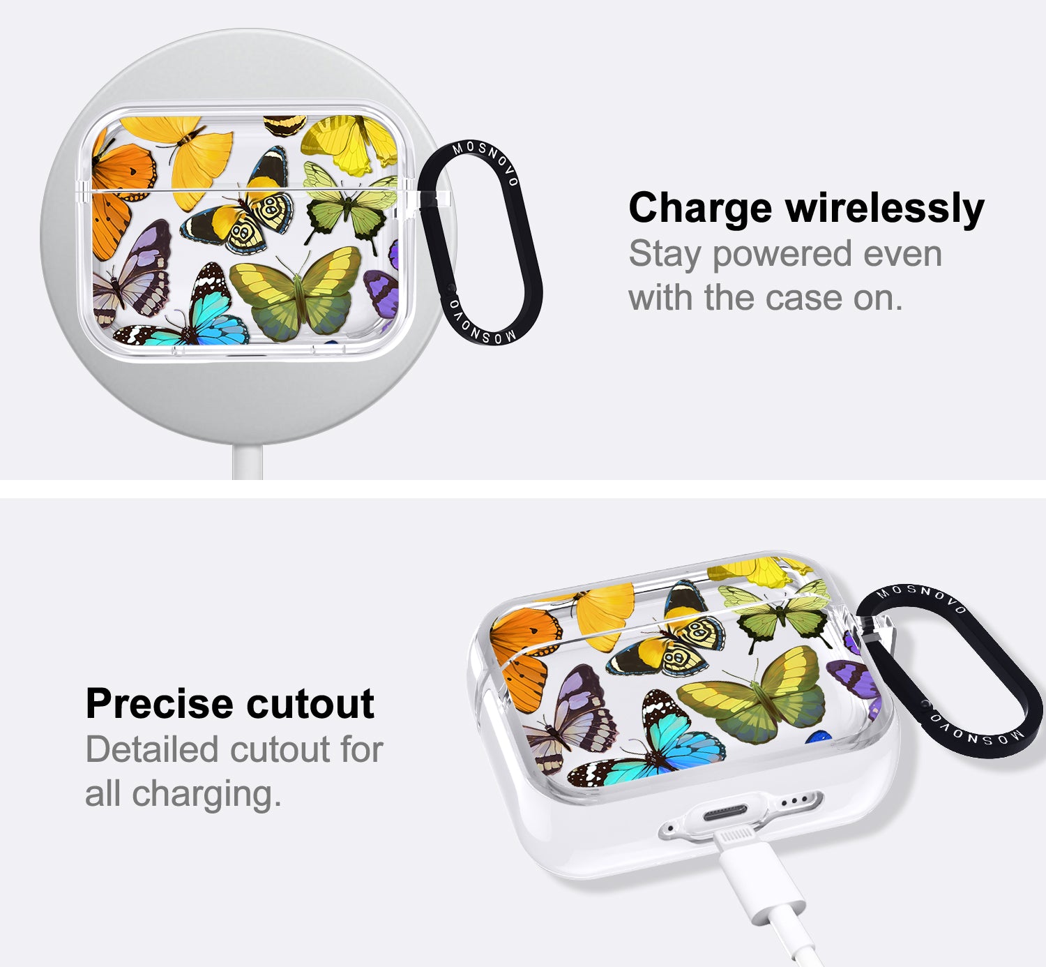 Rainbow Butterfly Airpods Pro 3 Case