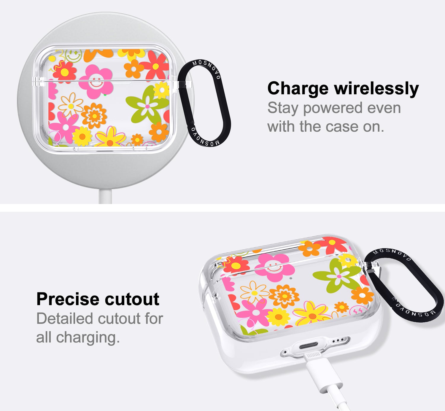 70's Groovy Floral Airpods Pro 3 Case