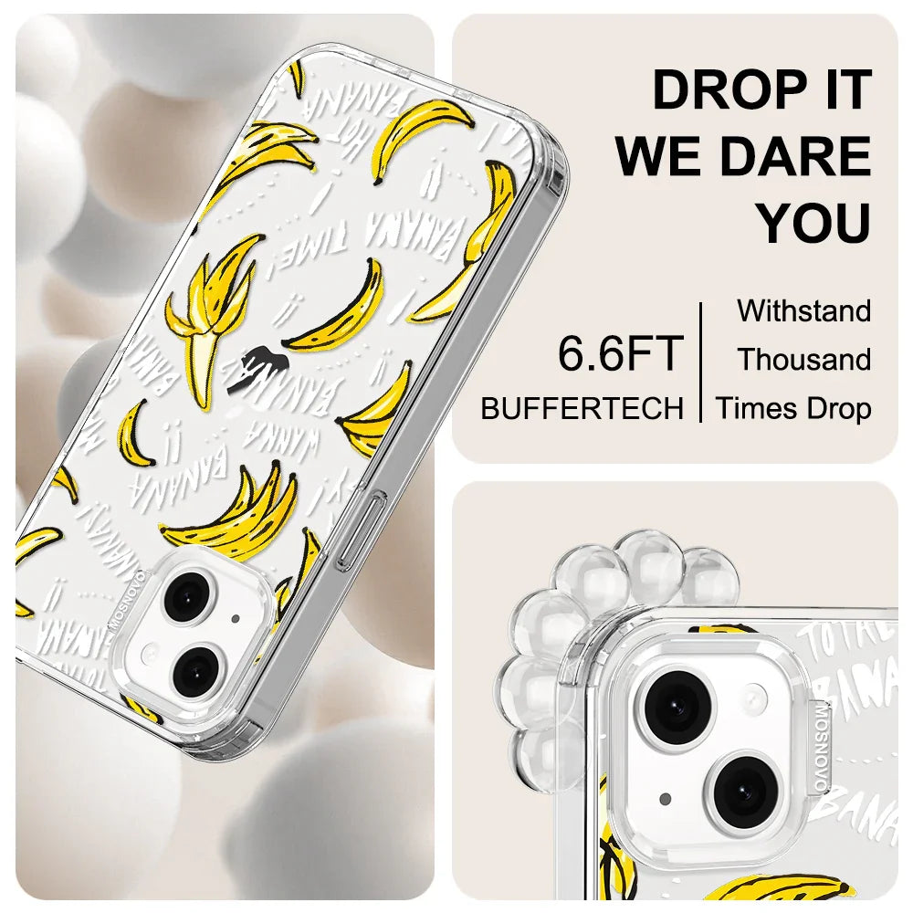 Banana Banana Phone Case - iPhone 14 Plus Case Clear