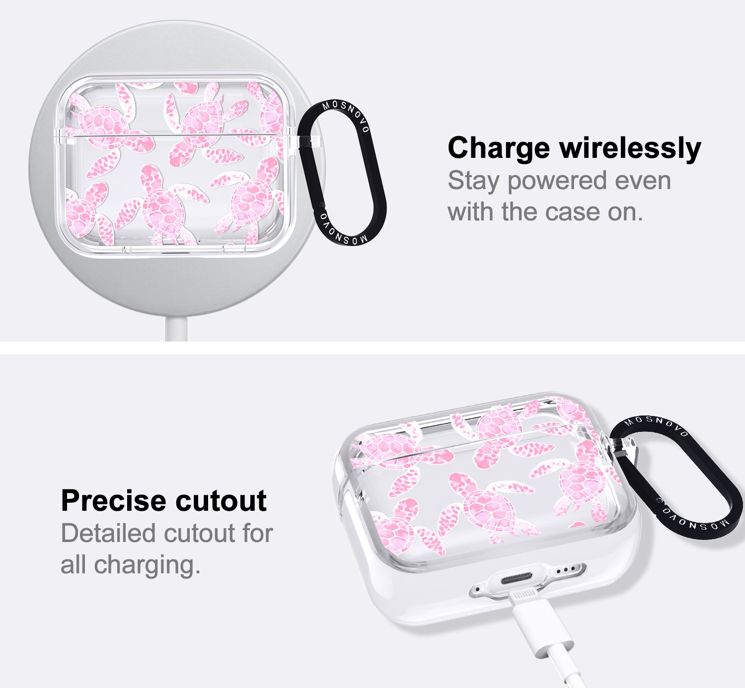 Pink Turtle Airpods Pro 3 Case
