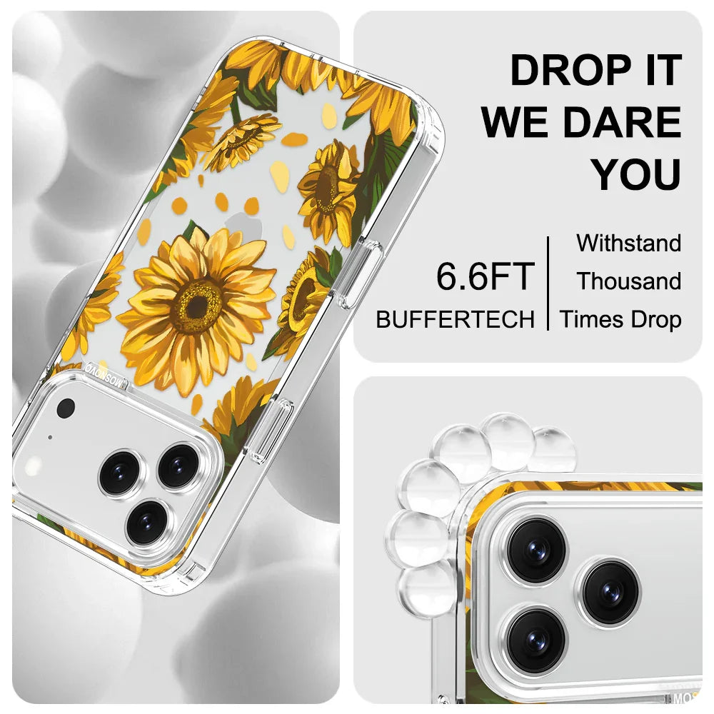 Sunflower Garden Phone Case - iPhone 17 Pro Max Case – MOSNOVO