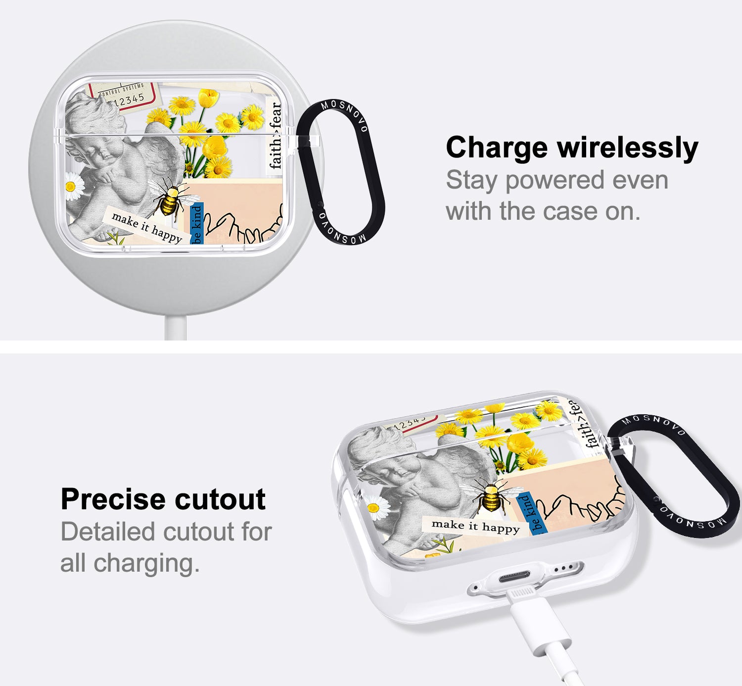 Vintage Collage Sunflower Butterfly Airpods Pro 3 Case