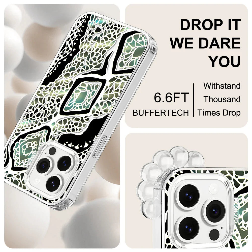 Jade Snake Phone Case - iPhone 13 Pro Case Clear