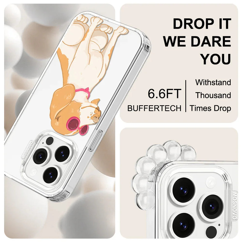 Cute Beagle Phone Case - iPhone 14 Pro Case Clear