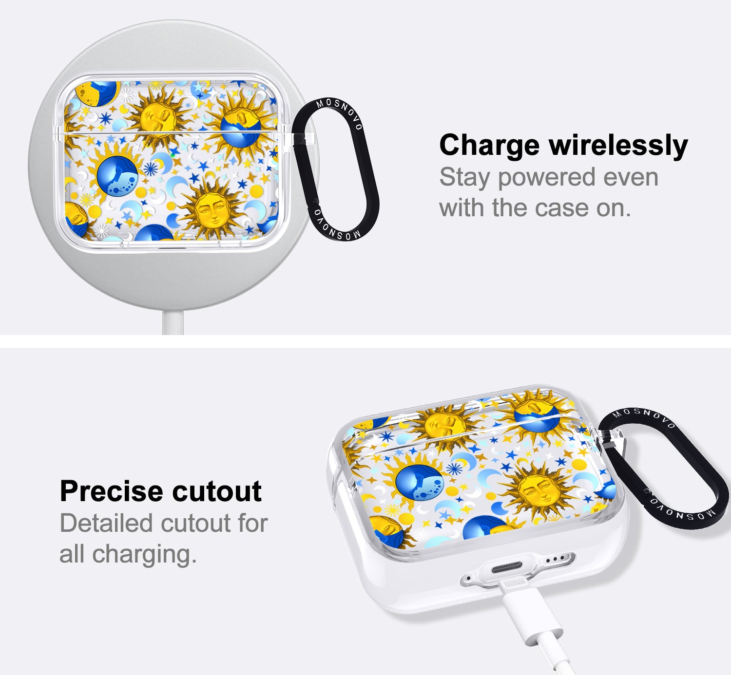 Celestial Sun Moon Airpods Pro 3 Case