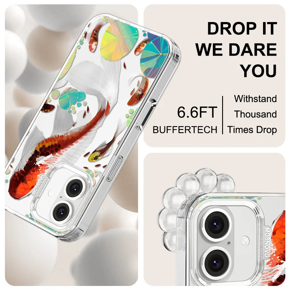 Koi Art Phone Case - iPhone 16 Case Clear
