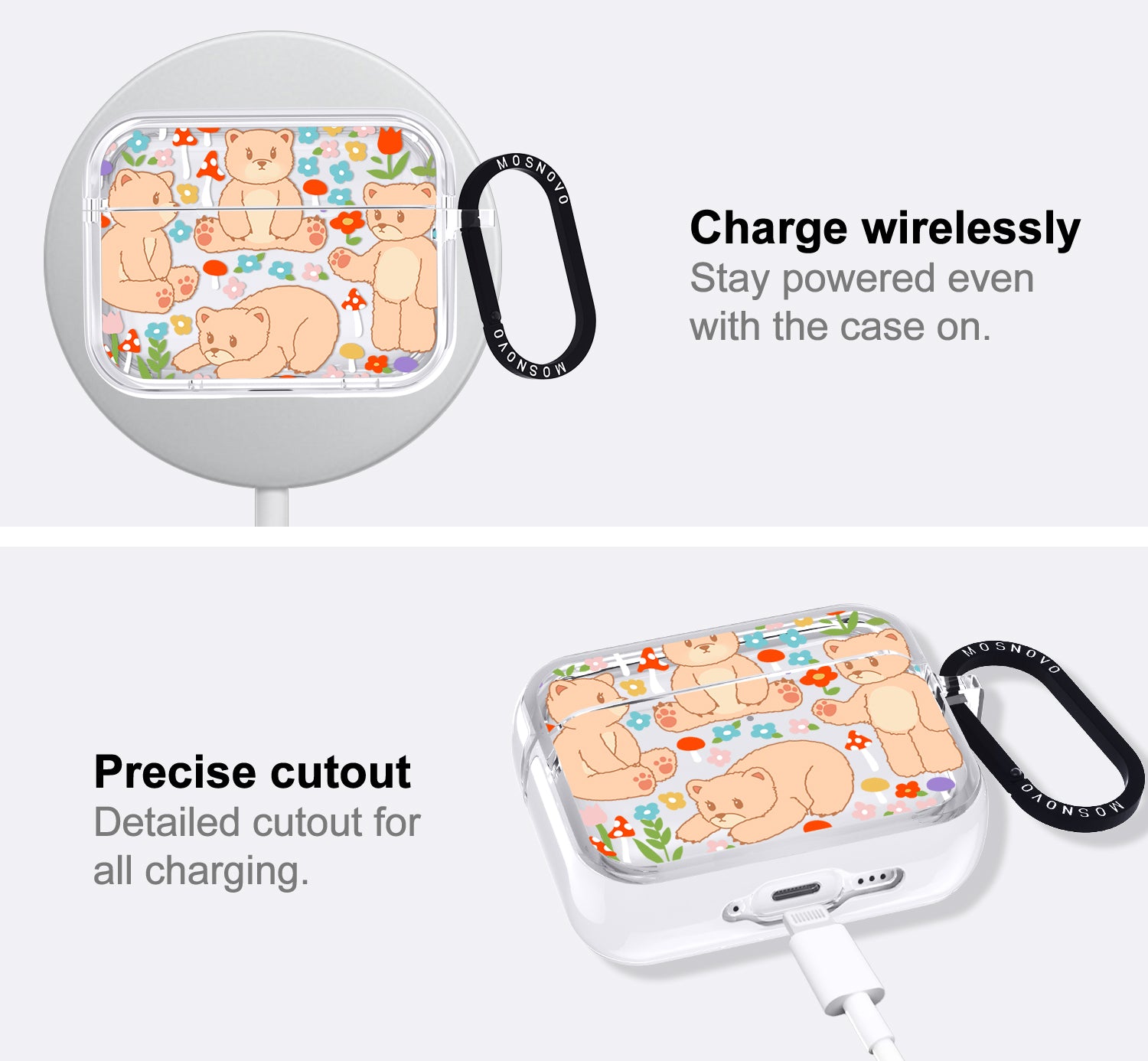 Cute Bear Airpods Pro 3 Case