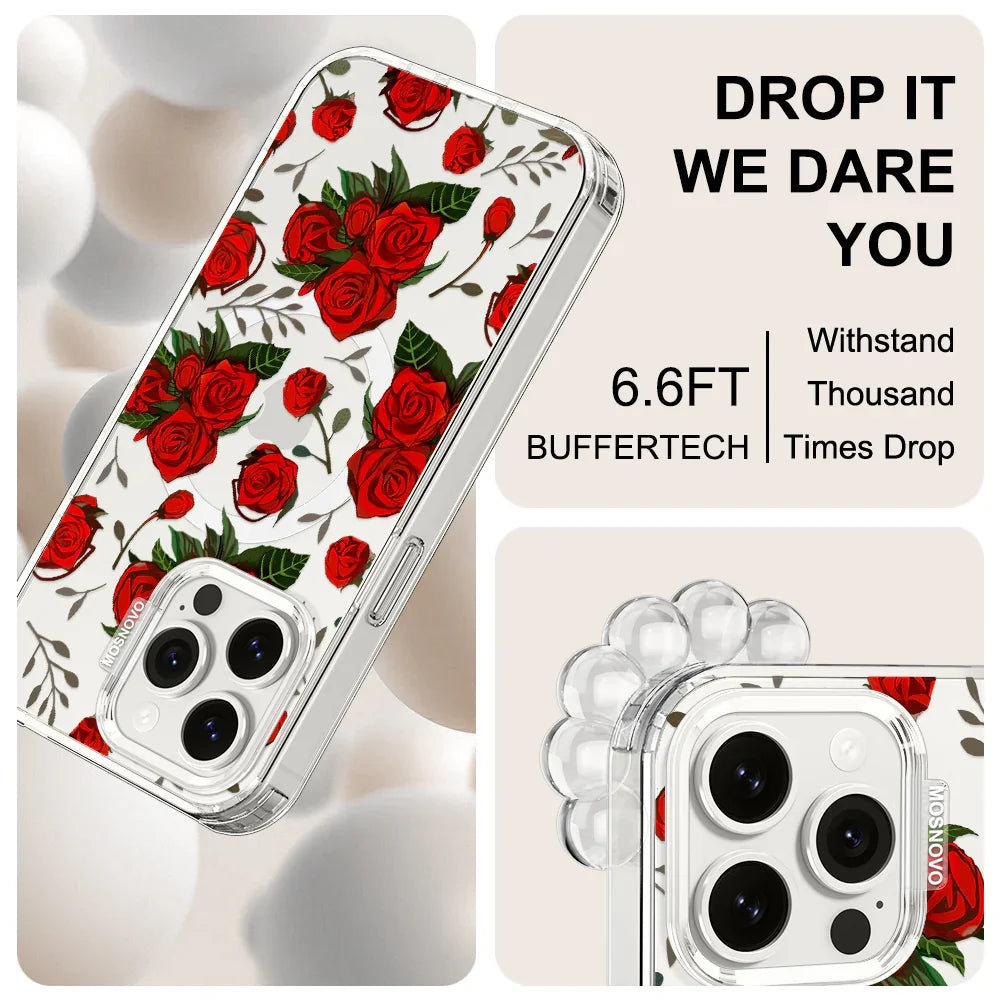 Roses Phone Case - iPhone 15 Pro Max Case Clear