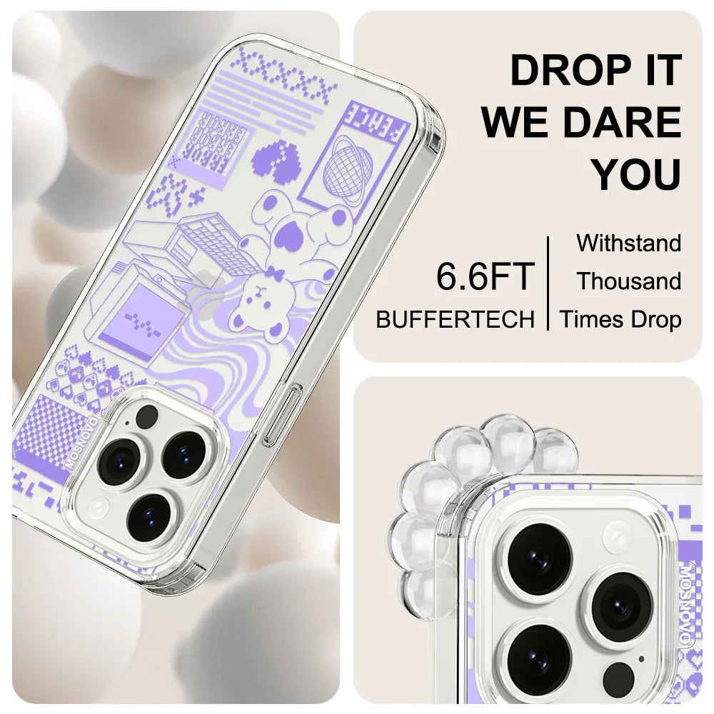 Y2K Aesthetic Phone Case - iPhone 15 Pro Case Clear