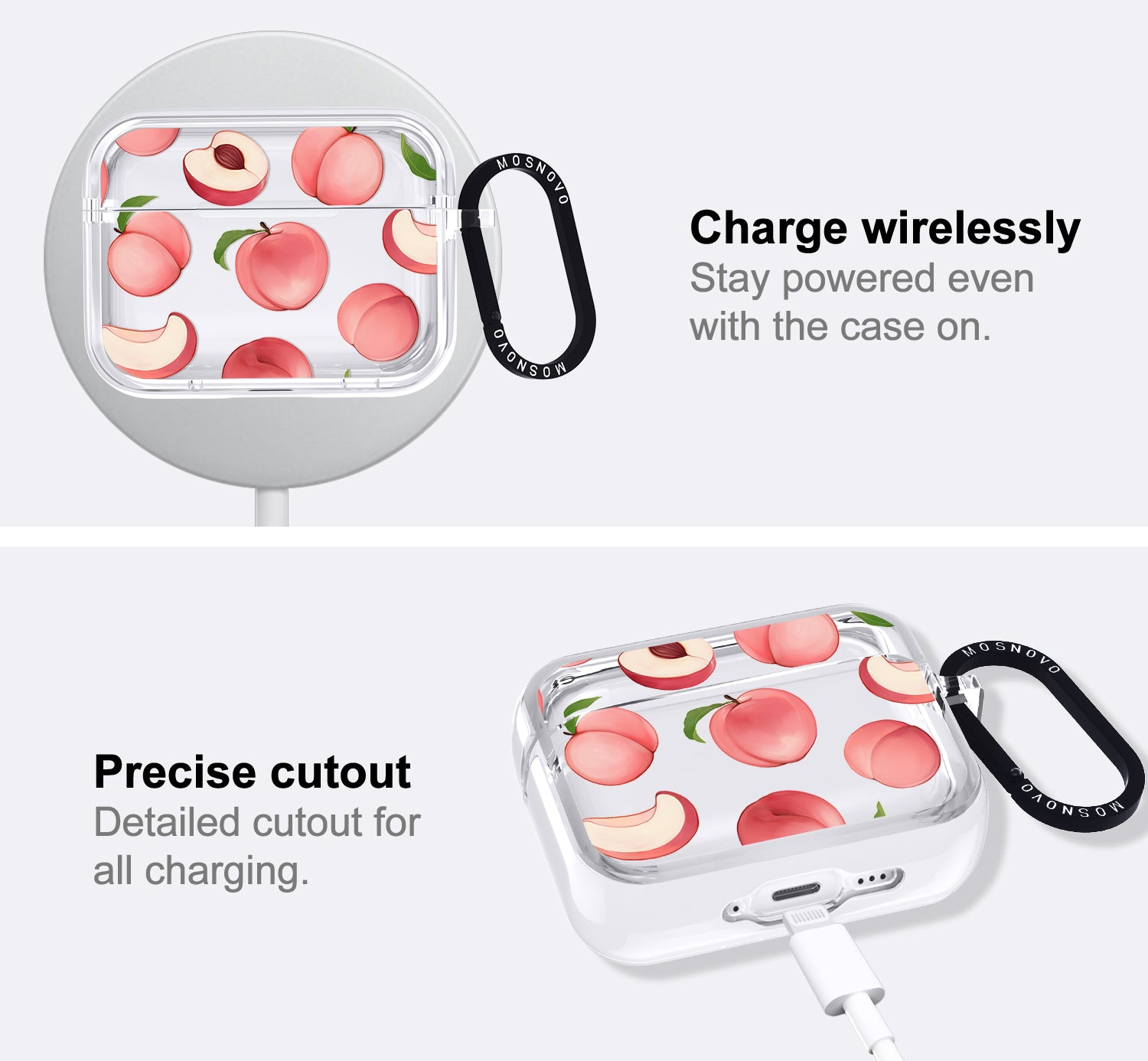 Cute Peach Airpods Pro 3 Case