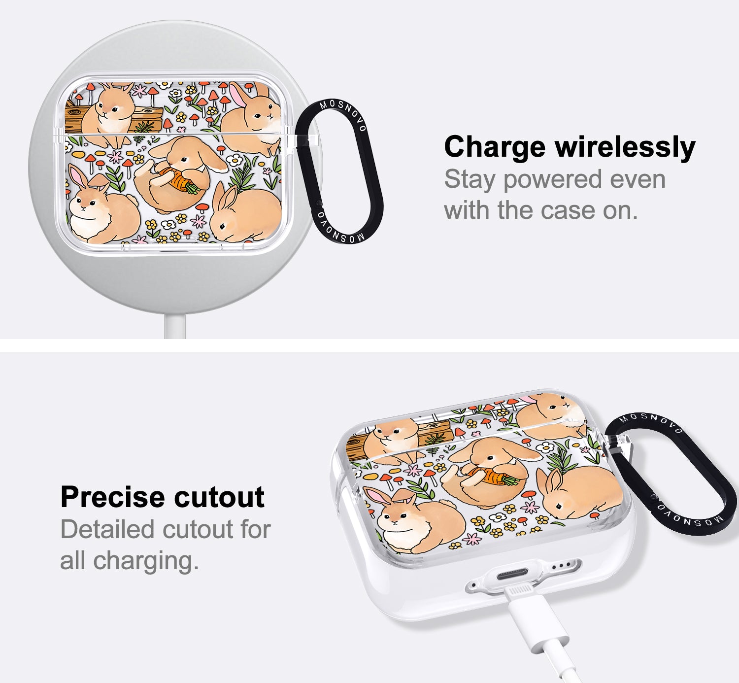 Cute Bunny Garden Airpods Pro 3 Case