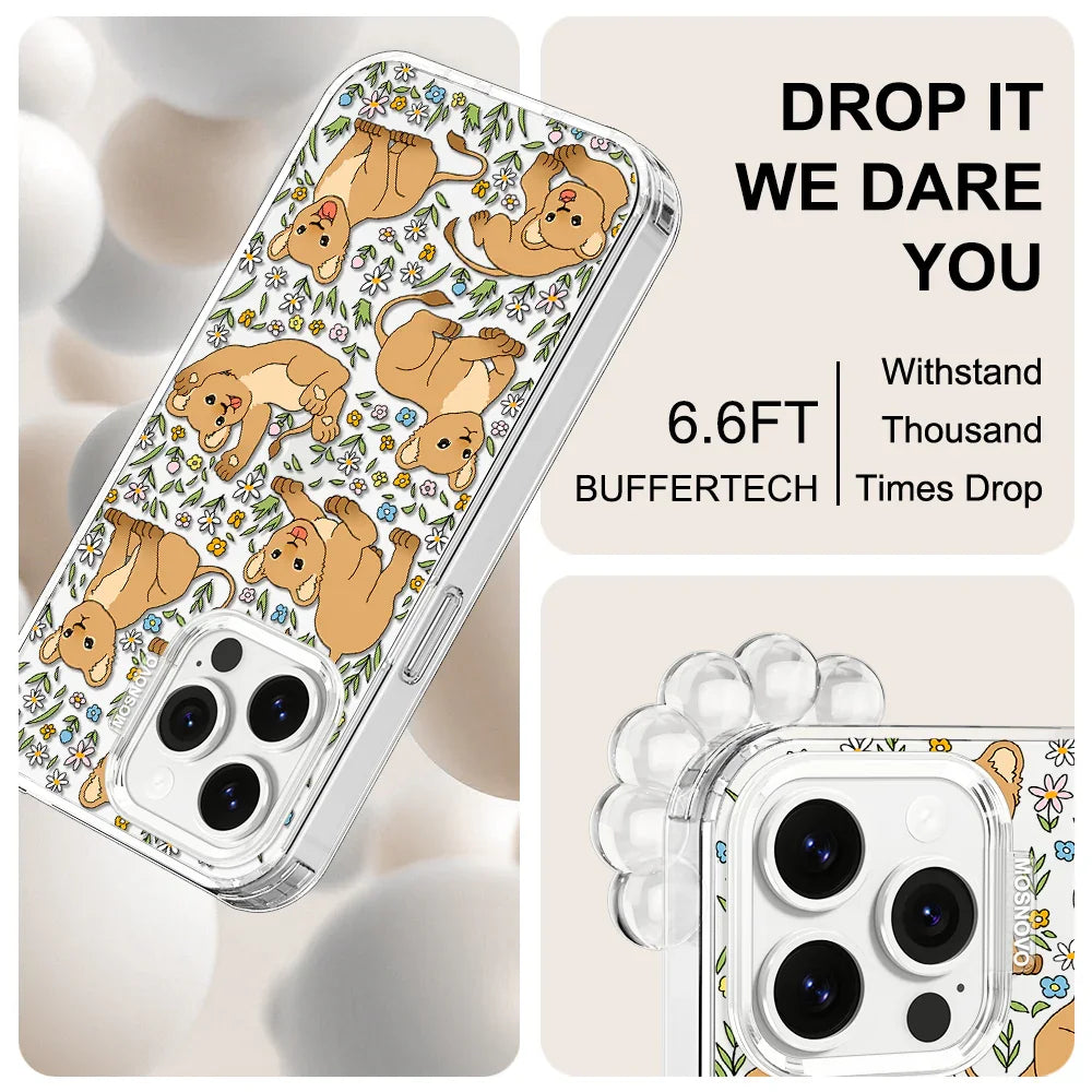 Cute Lion Phone Case - iPhone 14 Pro Max Case Clear