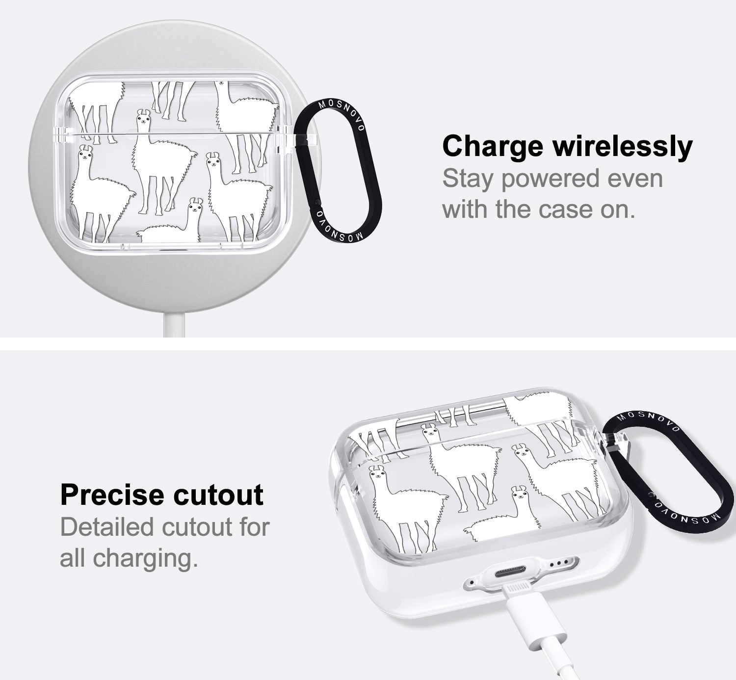 White Llama Airpods Pro 3 Case
