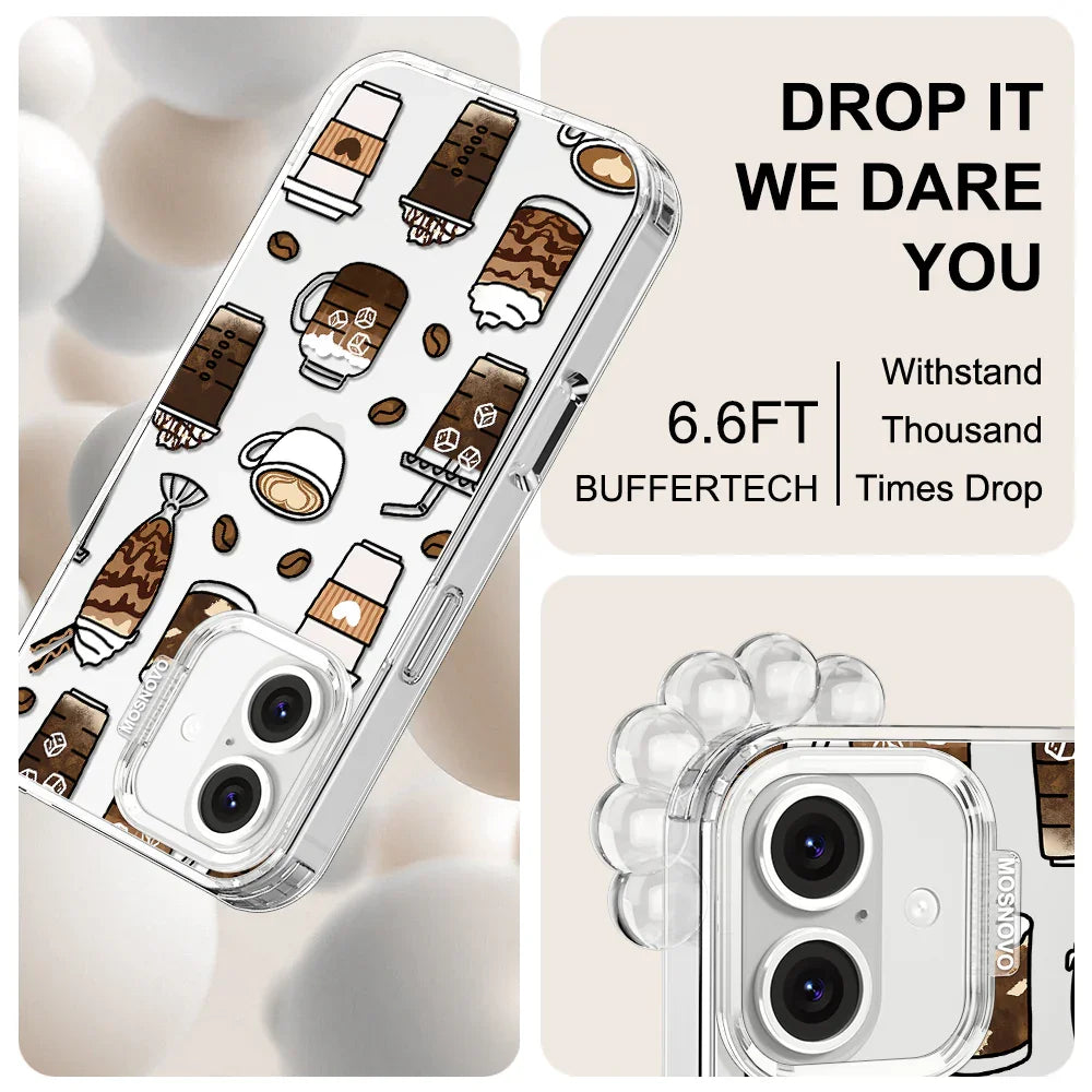 Coffee Phone Case - iPhone 16 Case Clear