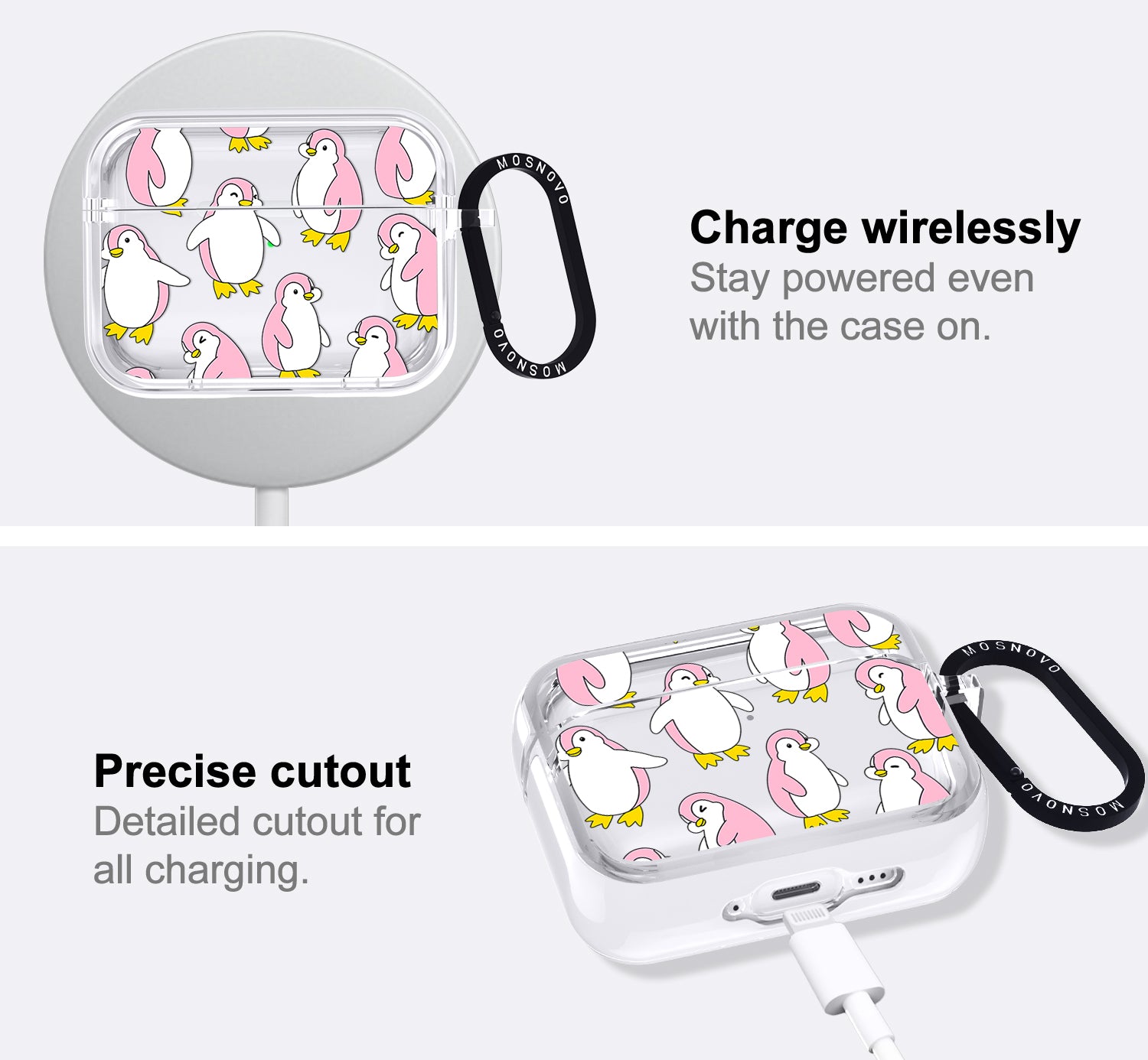Pink Penguins Airpods Pro 3 Case