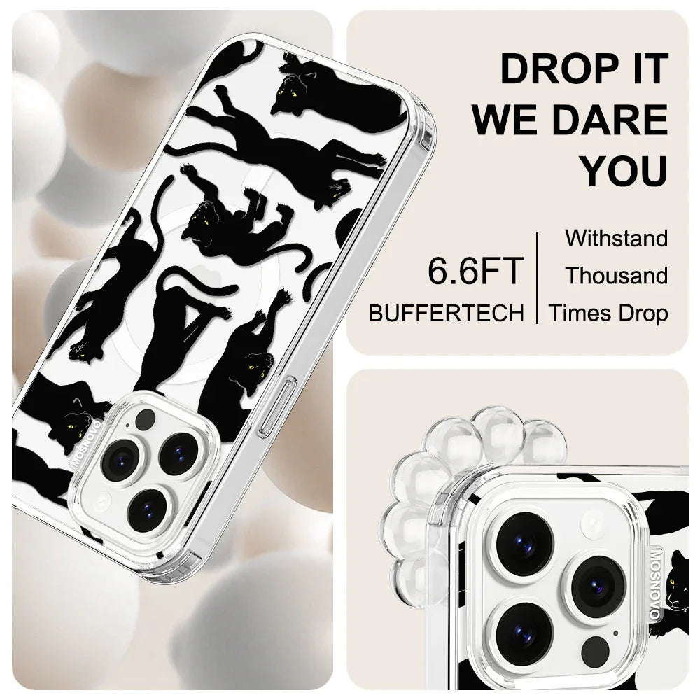 Black Panther Phone Case - iPhone 13 Pro Case Clear With MagSafe