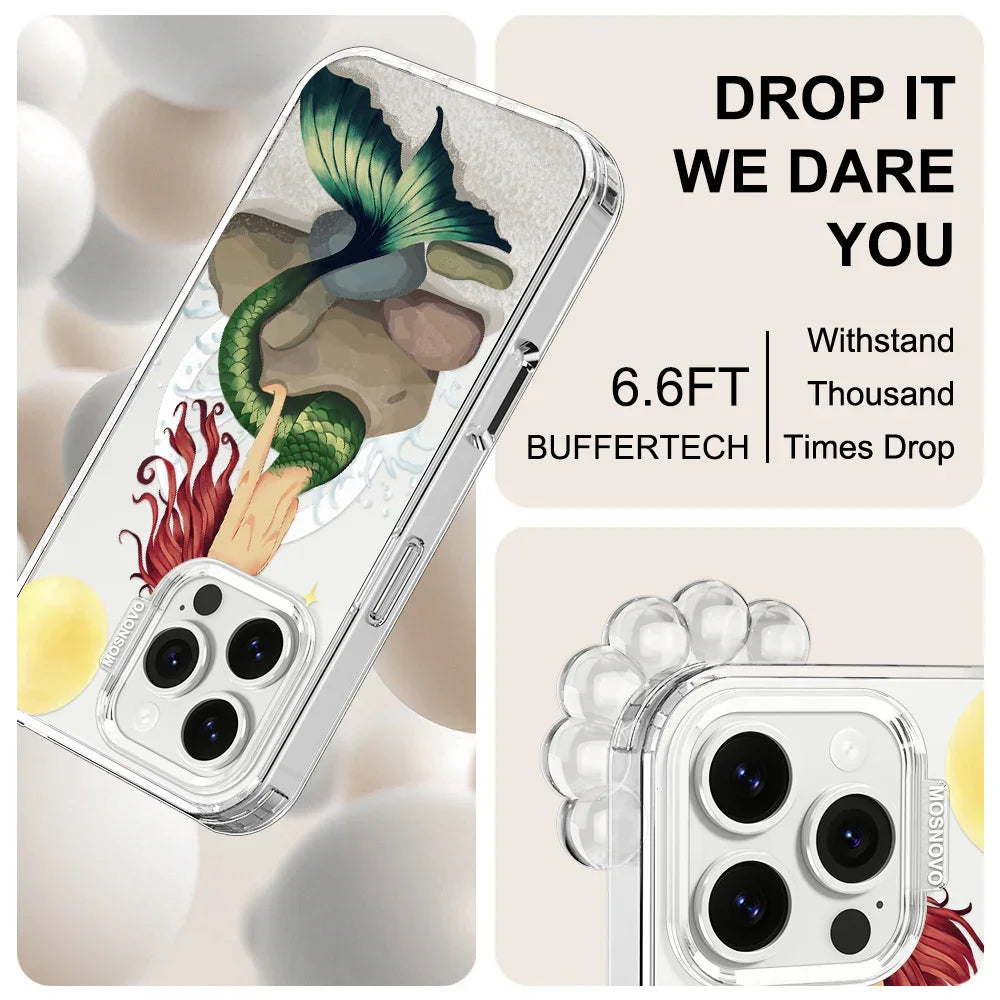 Fairy Mermaid Phone Case - iPhone 16 Pro Max Case Clear With MagSafe