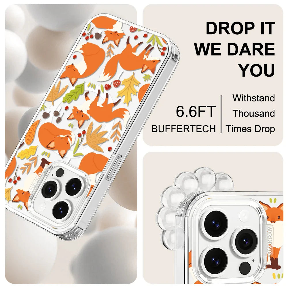 Autumn Fox Phone Case - iPhone 14 Pro Max Case Clear With MagSafe