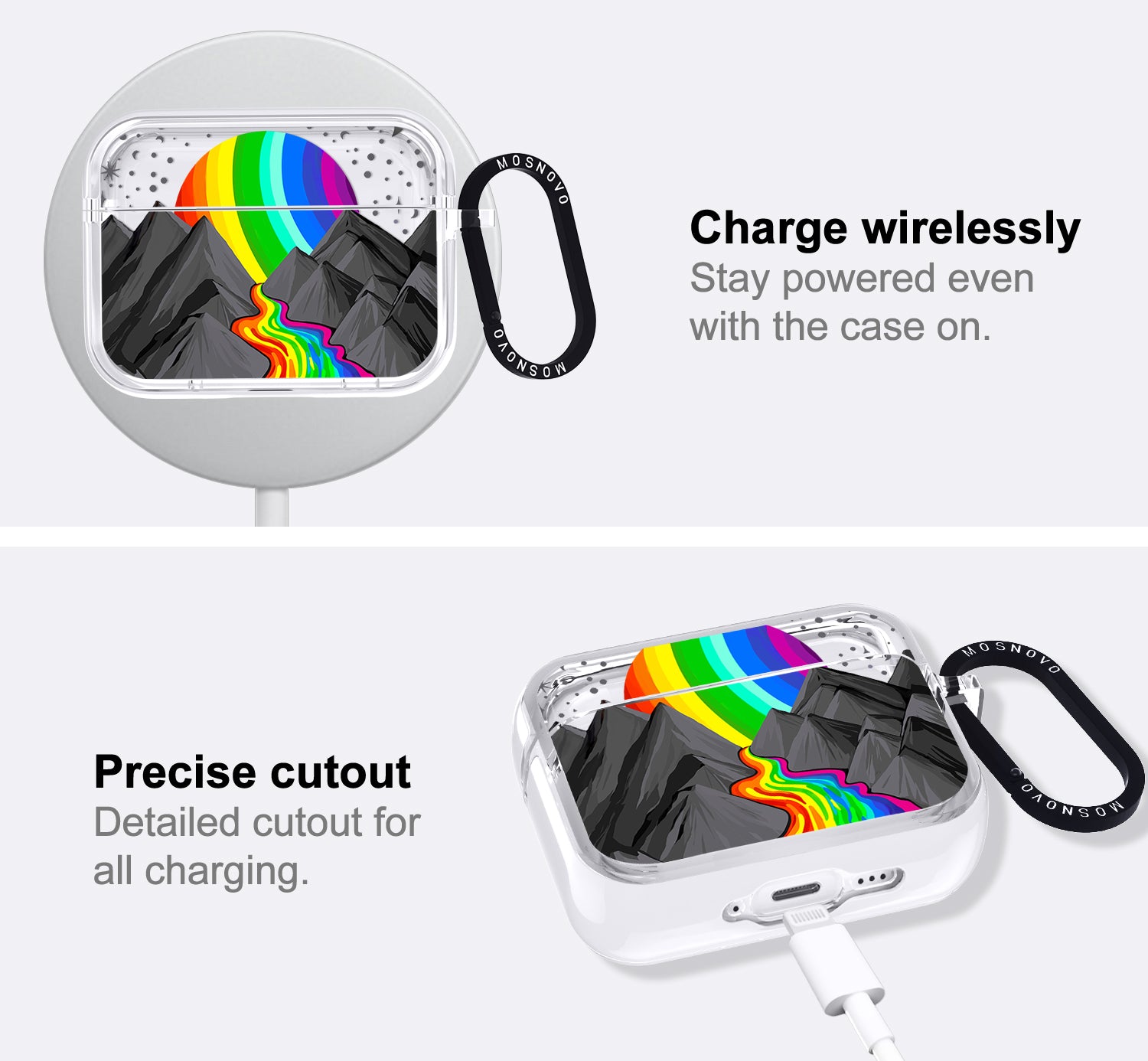 Rainbow Volcano Airpods Pro 3 Case