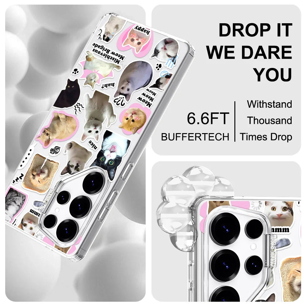 The Cat Brigade Phone Case - Samsung Galaxy S25 Ultra Case Clear