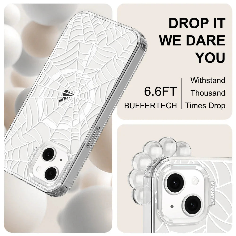 Spider Web Phone Case - iPhone 13 Case Clear With MagSafe
