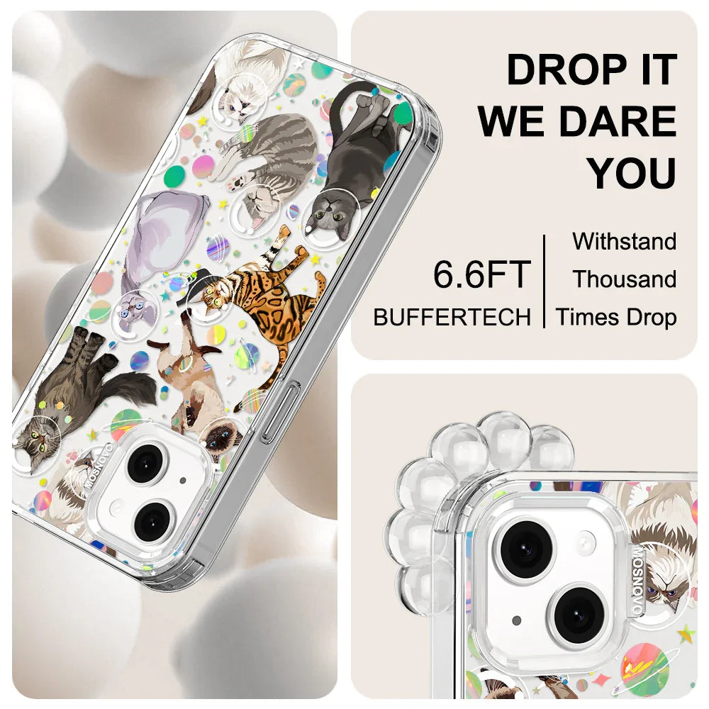 Space Cat Phone Case - iPhone 14 Case Clear