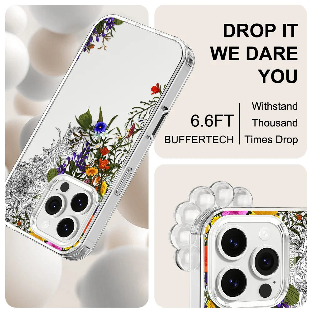 Spring Meadow Phone Case - iPhone 16 Pro Max Case Clear