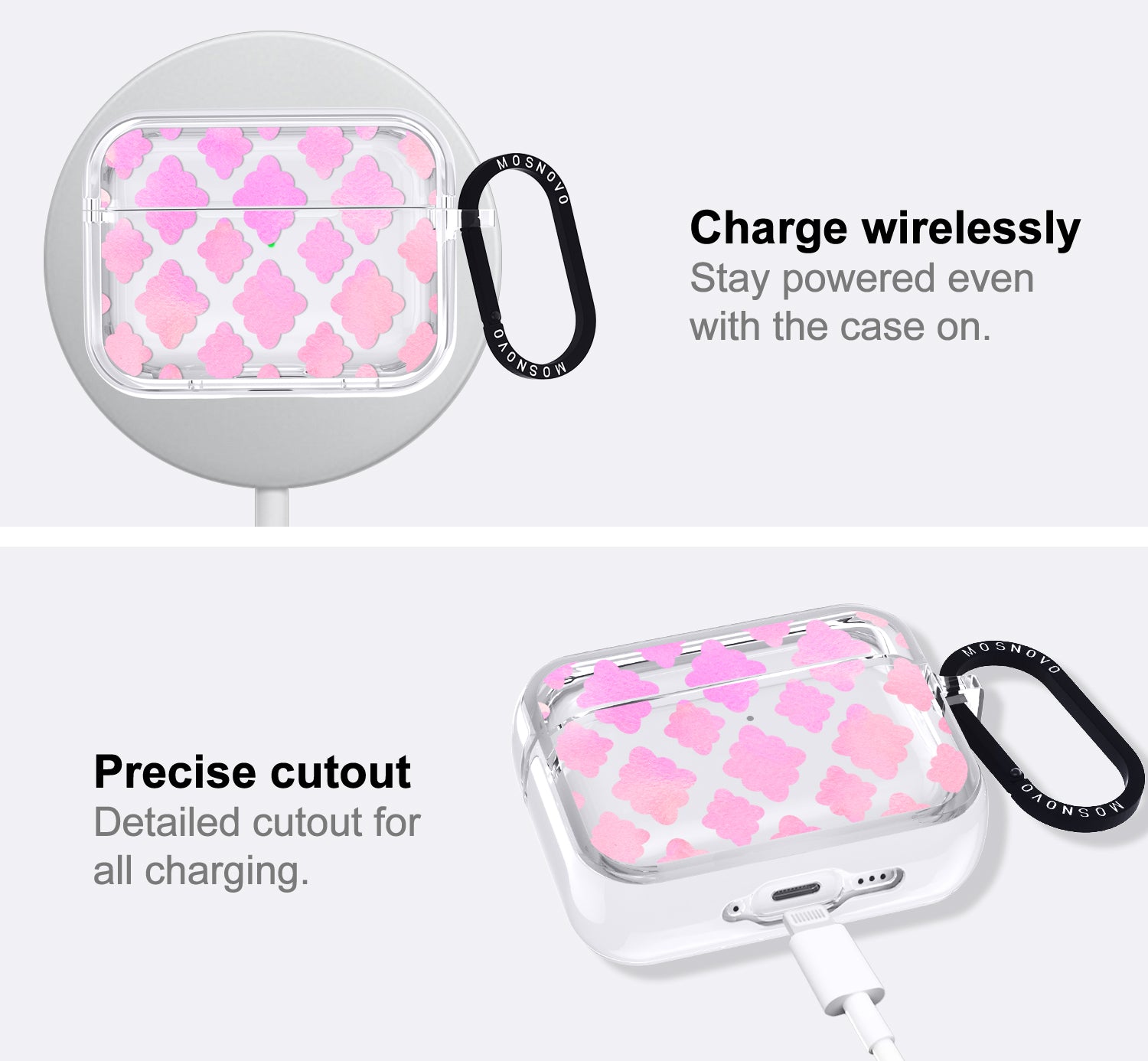 Pink Flower Diamond Airpods Pro 3 Case