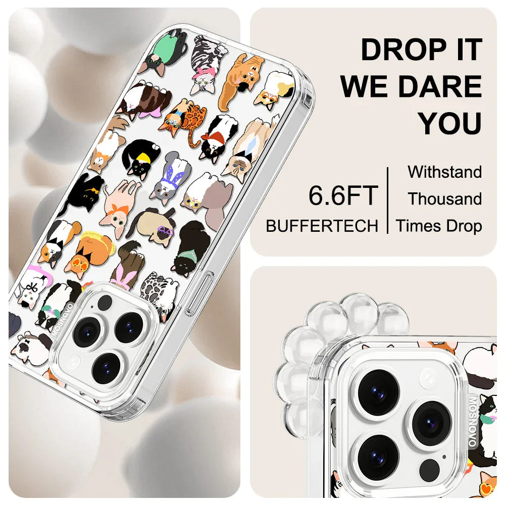Cute Cat Phone Case - iPhone 14 Pro Max Case Clear