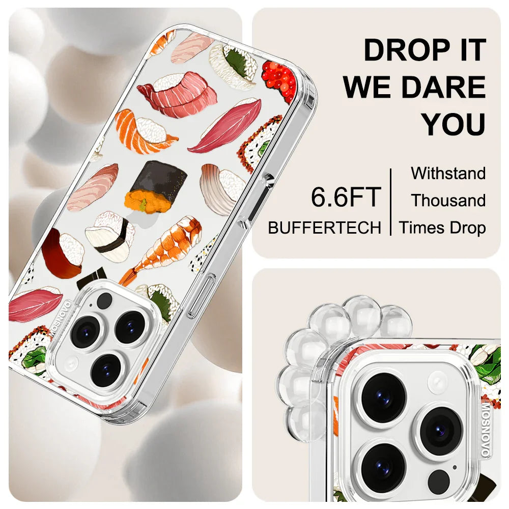 Sushi Phone Case - iPhone 16 Pro Case Clear