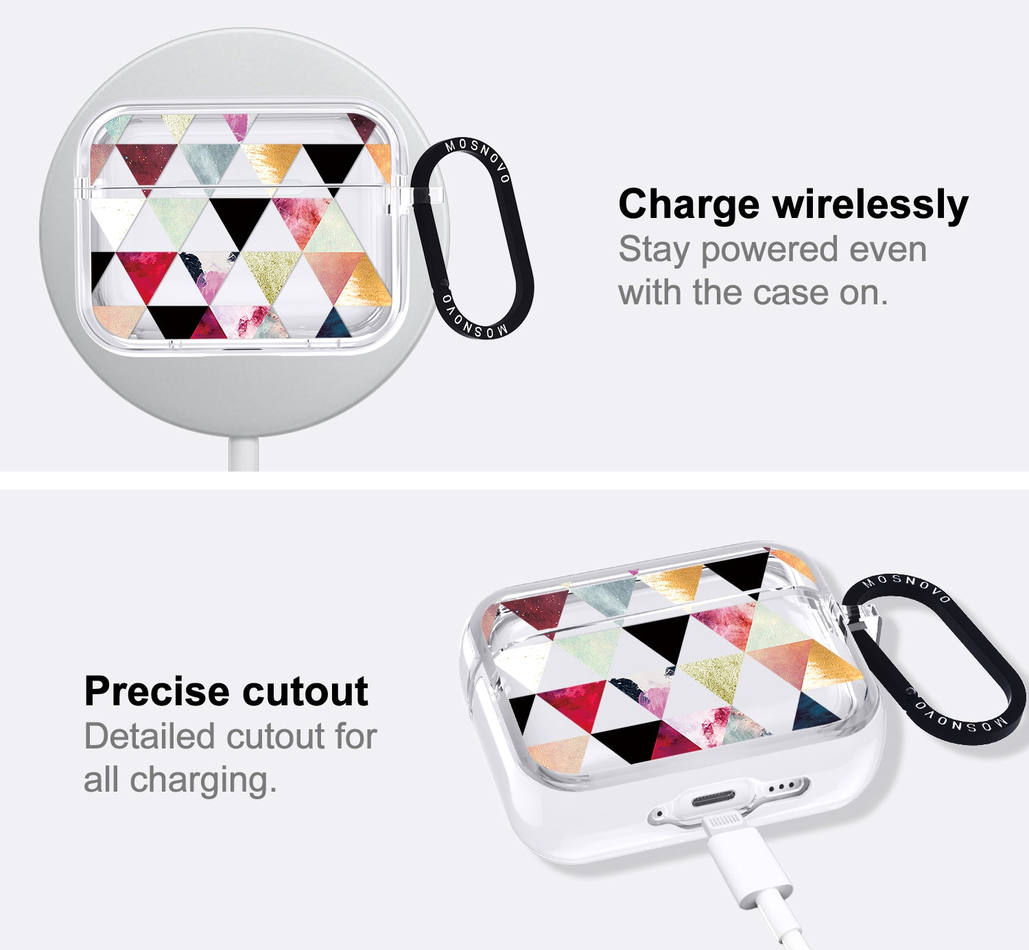Triangles Stone Marble Airpods Pro 3 Case