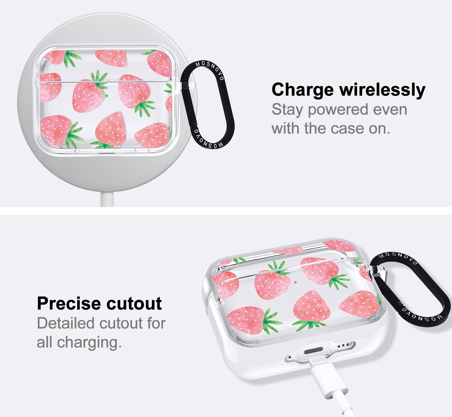 Pastel Strawberry Airpods Pro 3 Case