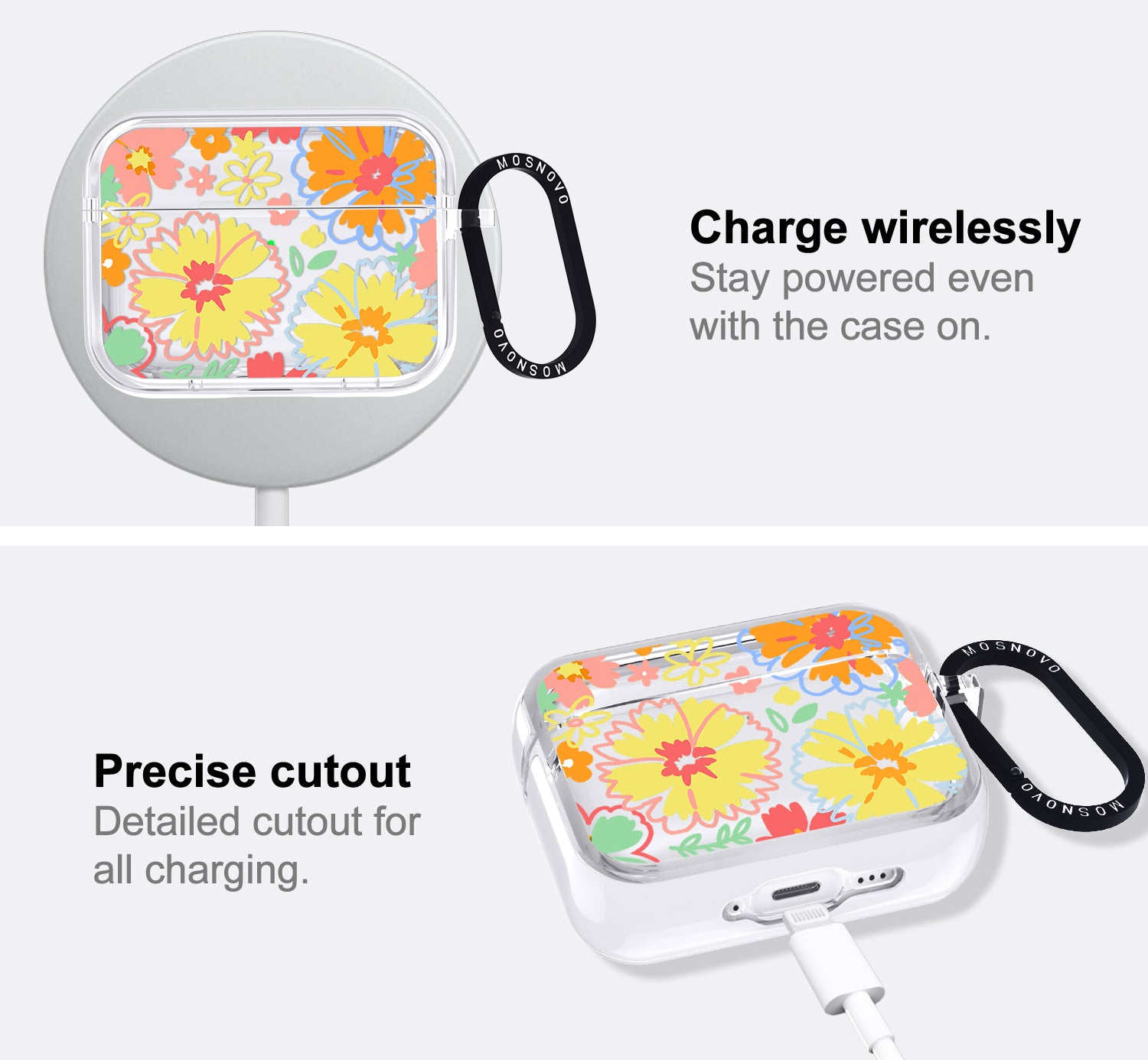 Retro Boho Hippie Flowers Airpods Pro 3 Case