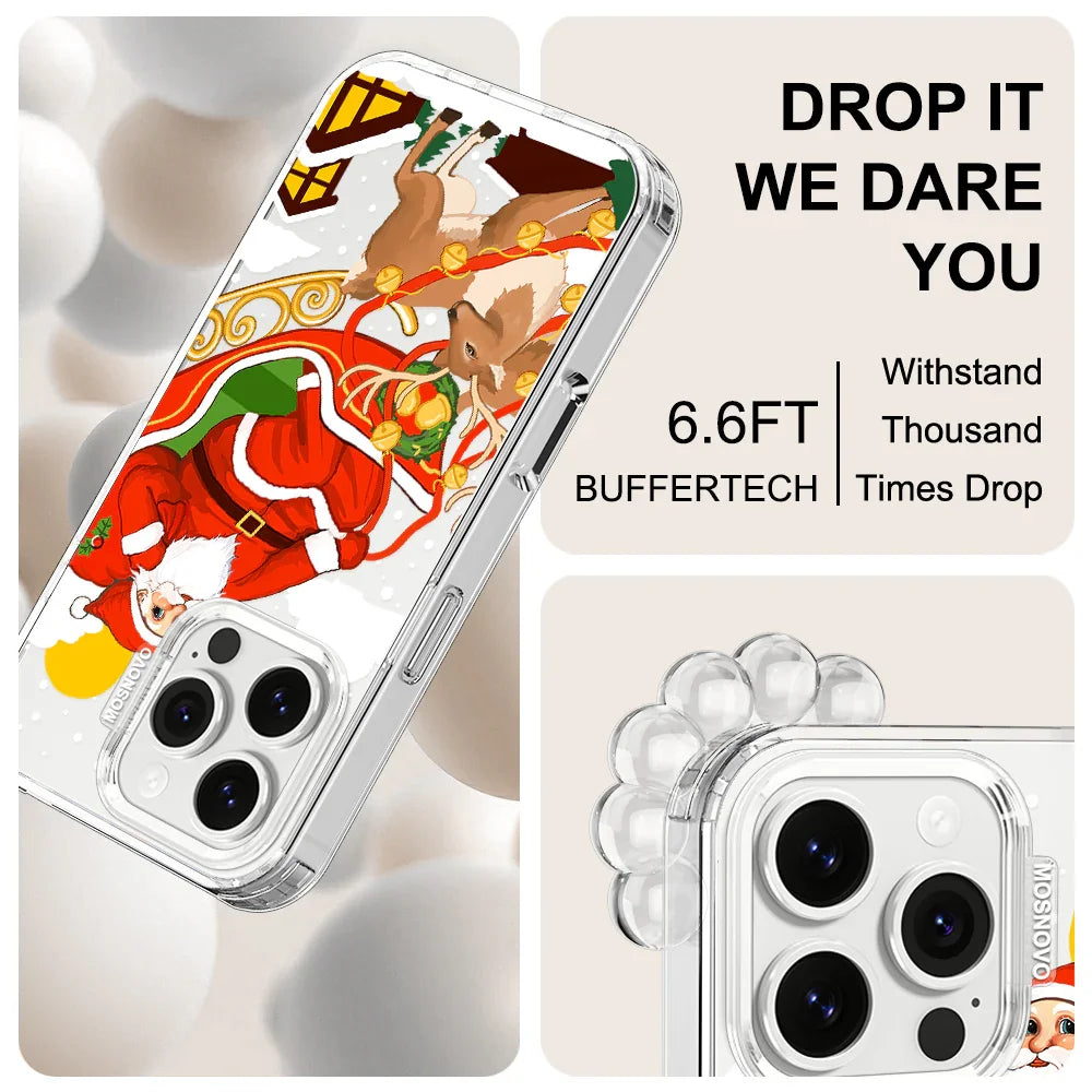 Santa Claus Phone Case - iPhone 16 Pro Case Clear