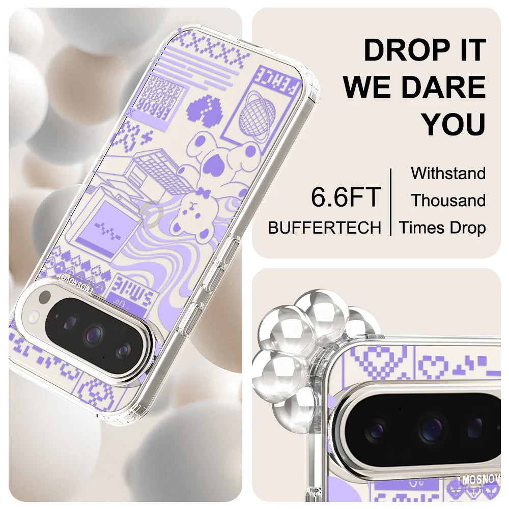 Y2K Aesthetic Phone Case - Google Pixel 9 Pro Case Clear