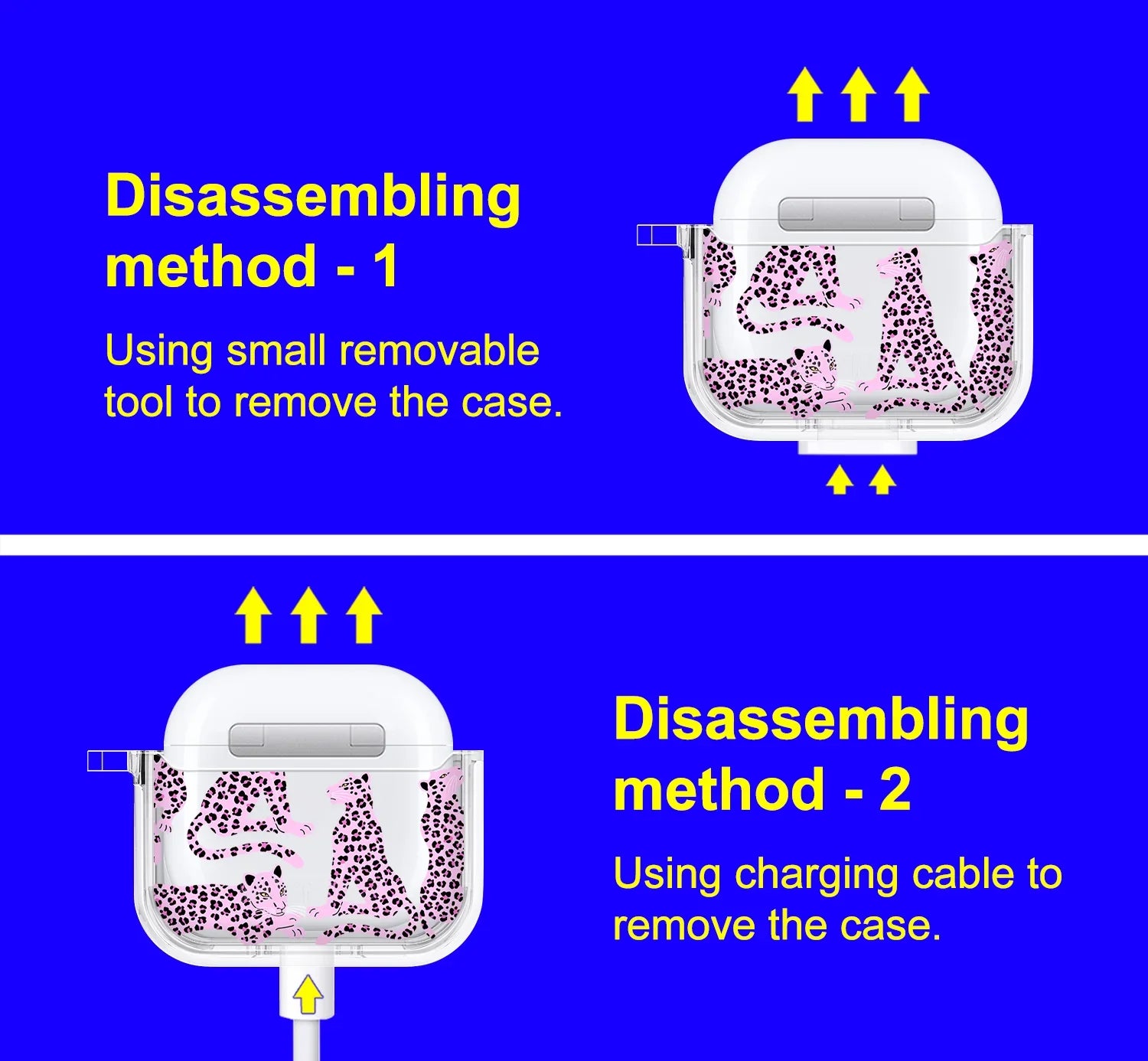 Pink Leopard Airpods 4 Case