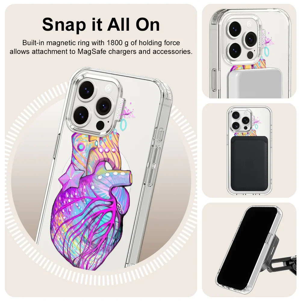 Art of Heart Phone Case - iPhone 15 Pro Max Case Clear With MagSafe