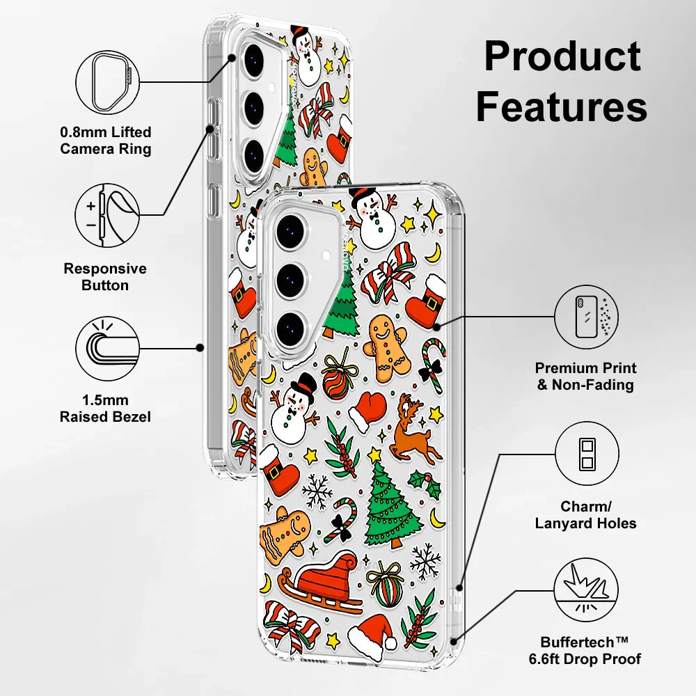 Christmas Decoration Phone Case - Samsung Galaxy S24 FE Case Clear