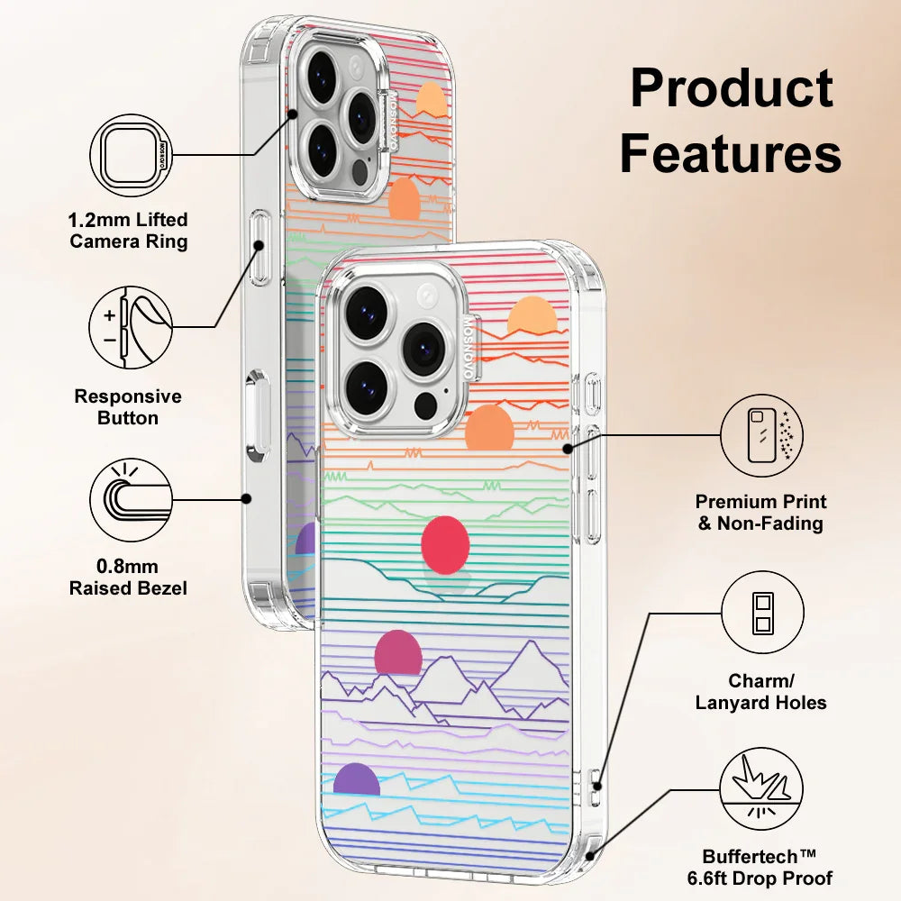 Sunrise and Sunset Phone Case - iPhone 16 Pro Case Clear
