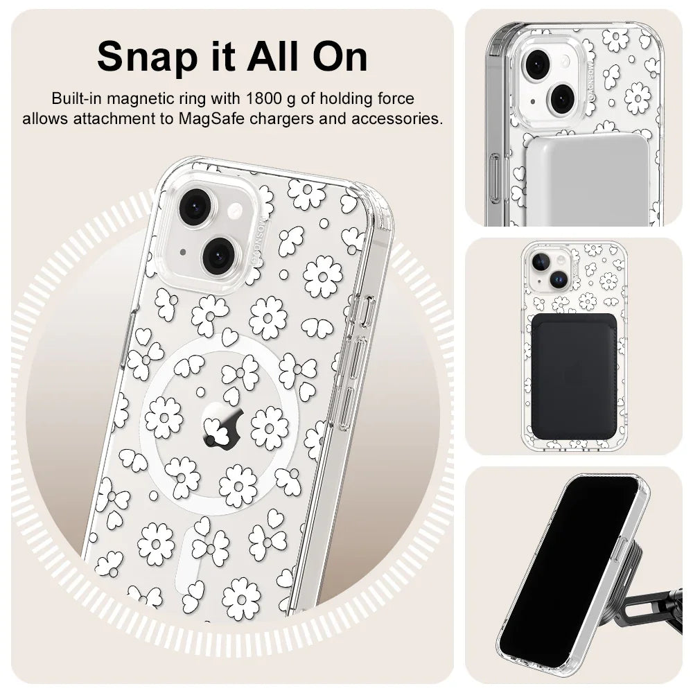 Floret Phone Case - iPhone 13 Case Clear With MagSafe