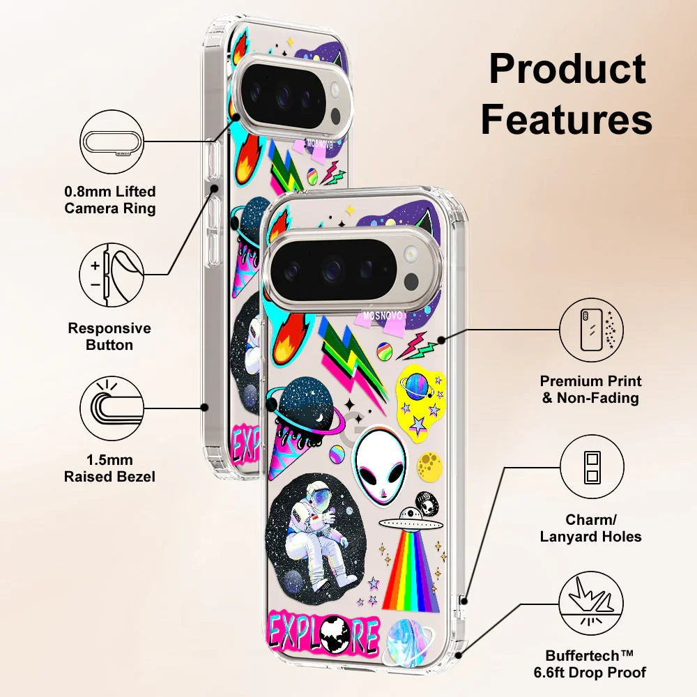 In The Space Phone Case - Google Pixel 9 Pro Case Clear