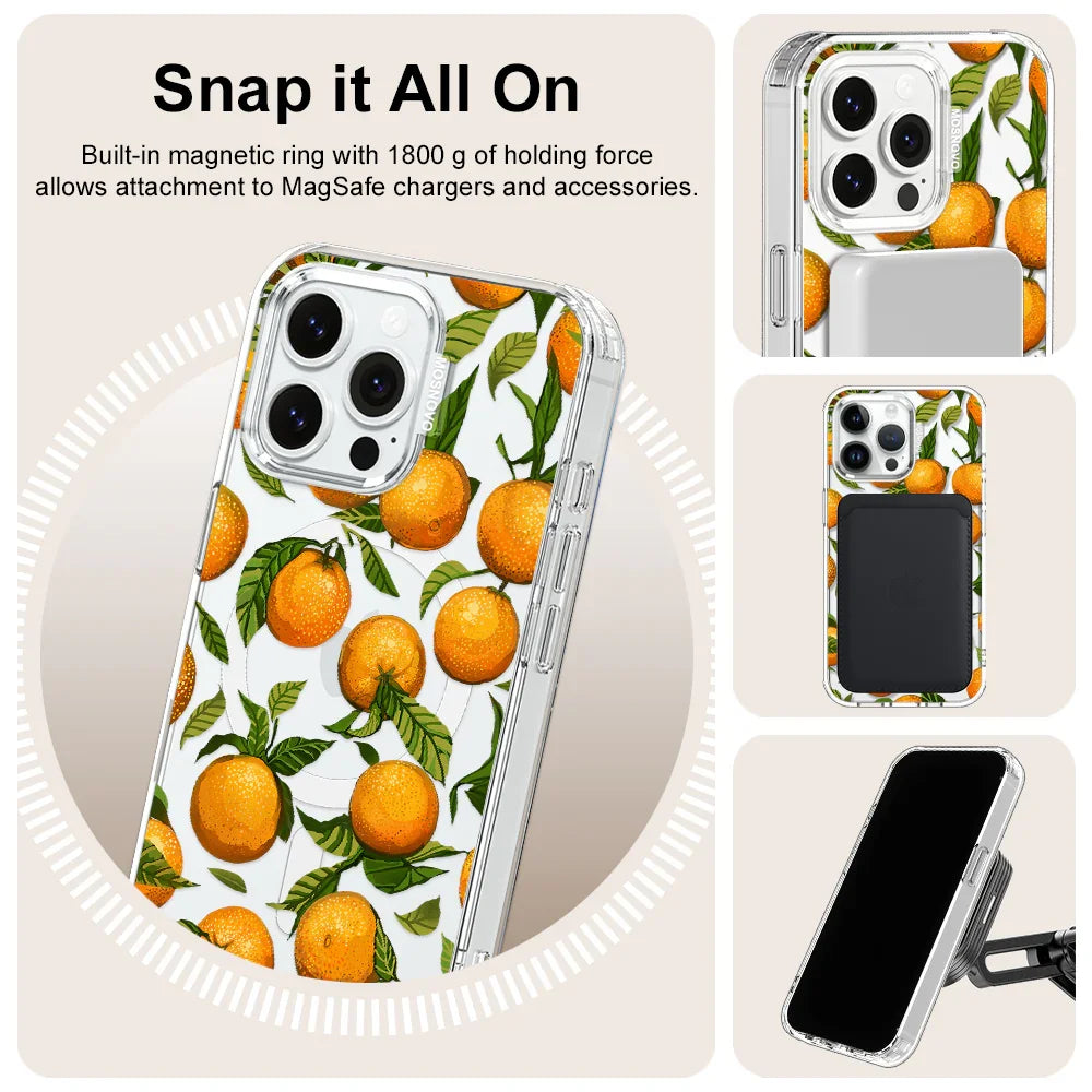 Tangerine Phone Case - iPhone 14 Pro Max Case Clear With MagSafe