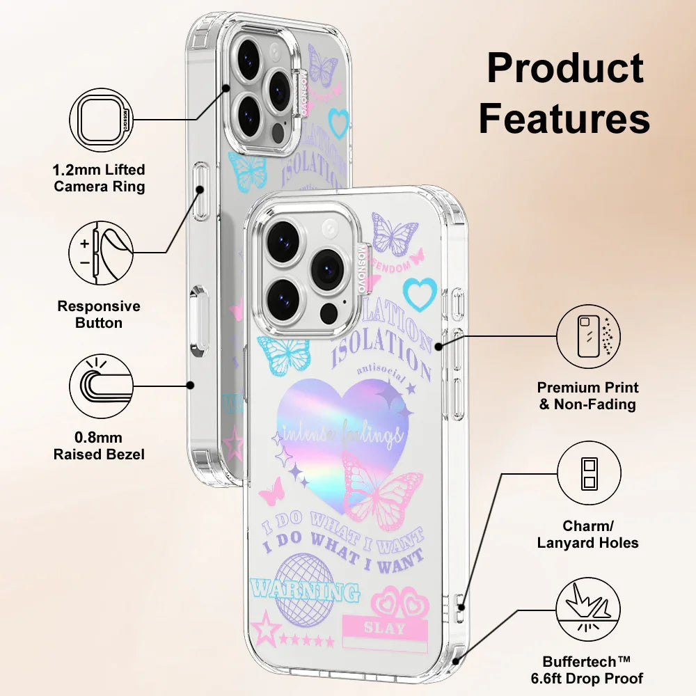 Intense Feeling Phone Case - iPhone 16 Pro Case Clear