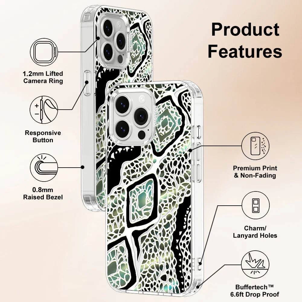 Jade Snake Phone Case - iPhone 13 Pro Case Clear