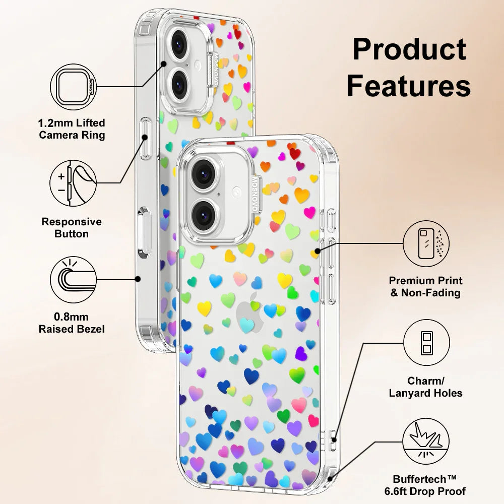 Love is Love Phone Case - iPhone 16 Plus Case Clear