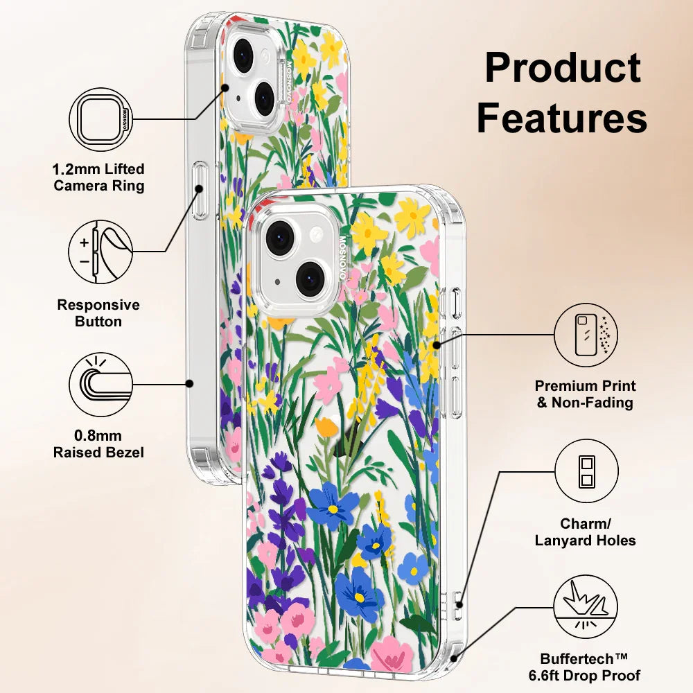 Spring Flower Phone Case - iPhone 13 Case Clear