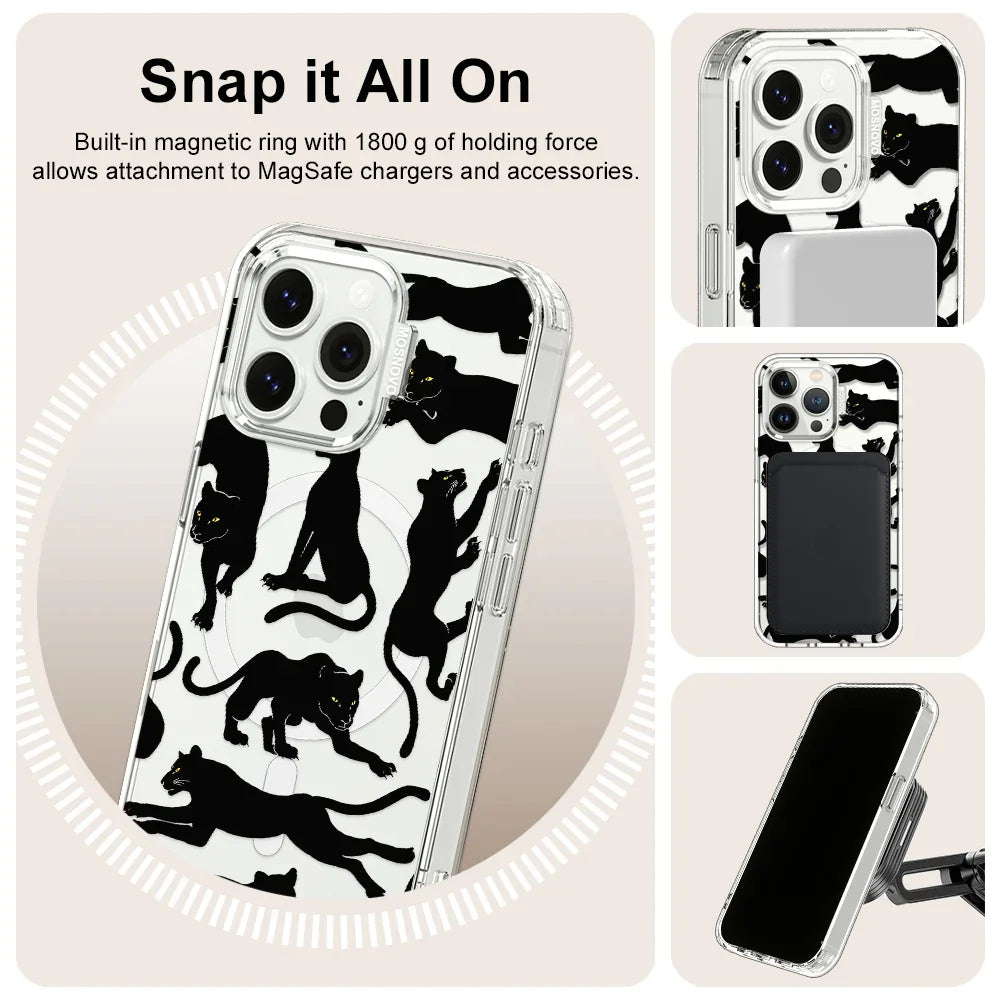 Black Panther Phone Case - iPhone 13 Pro Case Clear With MagSafe